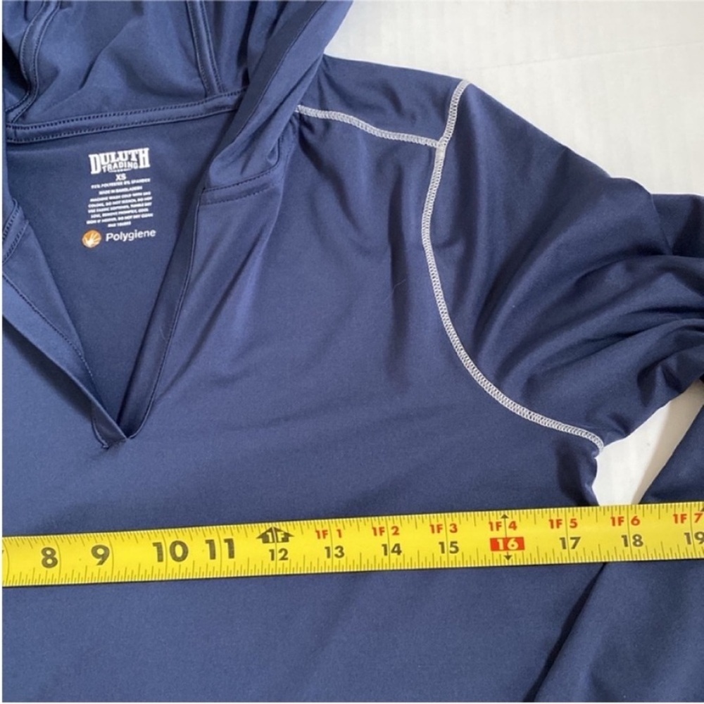 Duluth Trading Co Sun shirt Coverup Hoodie  Tunic UPF50+ Top size XS - Picture 8 of 8